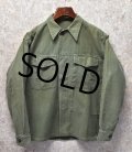 50's【ビンテージ】【米軍実物】【USMC】P-58【P58】ユーティリティシャツ【US40程度】Ｌサイズ程度【ユーティリティジャケット】 