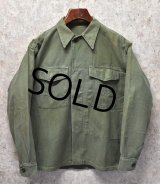 50's【ビンテージ】【米軍実物】【USMC】P-58【P58】ユーティリティシャツ【US40程度】Ｌサイズ程度【ユーティリティジャケット】 