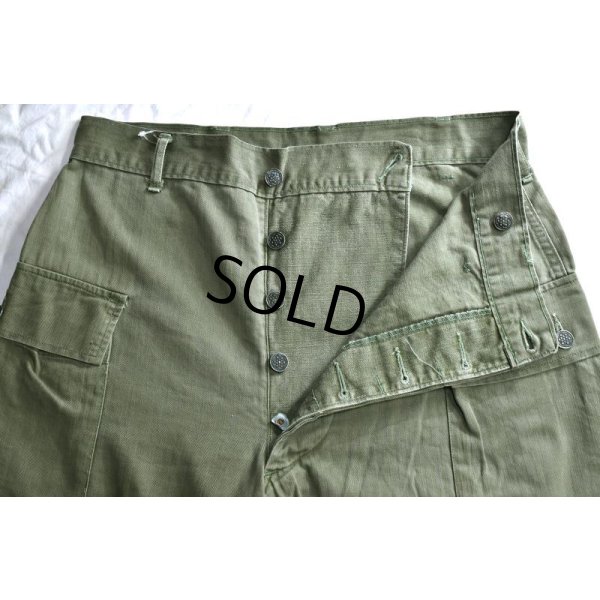 画像5: 【40s】【ビンテージ】米軍実物【U.S.ARMY】【M-43】【HBTパンツ】【13スターボタン】【フィールドパンツ】【34x33】
