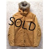 【ビンテージ】【カーハート】【carhartt】ブラウン【ダック地】フード付き【トラディショナルコート】【フルジップパーカー】 