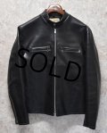 70's【ビンテージ】【HARLEY DAVIDSON】【ハーレーダビッドソン】【黒】【シングルライダースジャケット】【US40】 