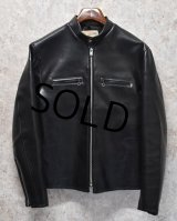 70's【ビンテージ】【HARLEY DAVIDSON】【ハーレーダビッドソン】【黒】【シングルライダースジャケット】【US40】 