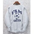 画像1: 90’s~ビンテージ【チャンピオン】【Champion】【リバースウィーブ】【サッカーボール】【F＆M SOCCER】【スウェット】【サイズXL】<br> (1)