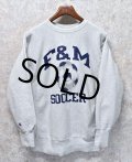 90’s~ビンテージ【チャンピオン】【Champion】【リバースウィーブ】【サッカーボール】【F＆M SOCCER】【スウェット】【サイズXL】 
