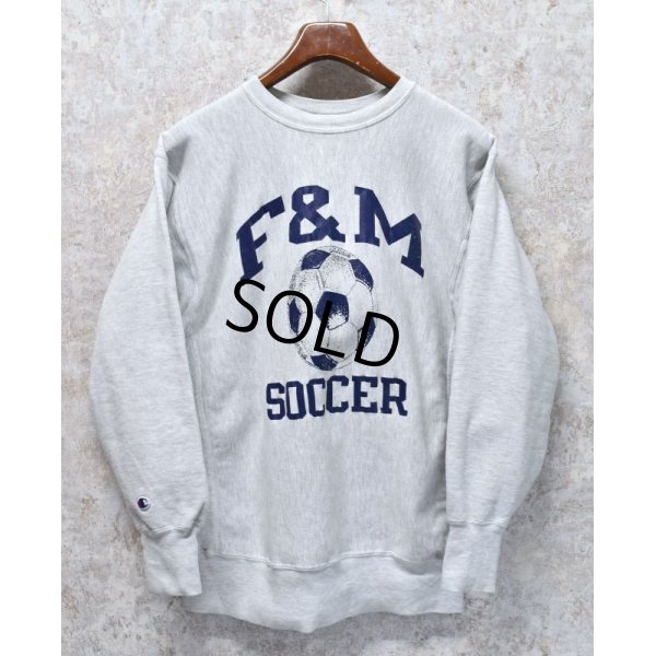画像1: 90’s~ビンテージ【チャンピオン】【Champion】【リバースウィーブ】【サッカーボール】【F＆M SOCCER】【スウェット】【サイズXL】 