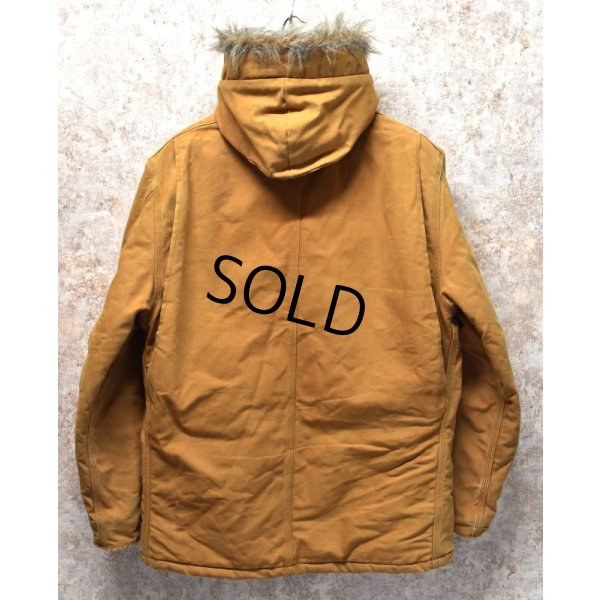 画像3: 【ビンテージ】【カーハート】【carhartt】ブラウン【ダック地】フード付き【トラディショナルコート】【フルジップパーカー】