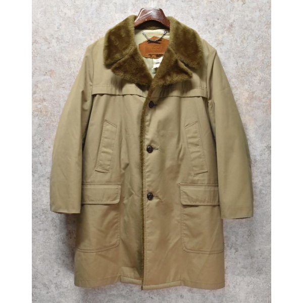 画像1: 【80’s】ビンテージ【ウールリッチ】WOOLRICH【襟ボアコート】【ベージュ】【US40】 