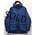 80's【USA製】【ビンテージ】【ＬＬビーン】【L.L.bean】【紺×赤チェック】【Baxter State Parka】バクスター ステート パーカー【マウンテンパーカー】【サイズＬ】 