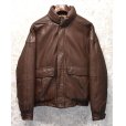 画像1: 【ビンテージ】【Eddie Bauer】【エディーバウアー】【ブラウン】【オールレザーダウンジャケット】【サイズＳ】<br> (1)