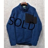 【ビンテージ】L.L.Bean 【ＬＬビーン】【青ｘ黒】【フルジップ】【フリースジャケット】【サイズＬ】 
