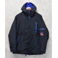 画像1: 90's【ビンテージ】【PADI sports wear】【パディ スポーツウェア】【黒ｘ青】フリースパーカー【マウンテンパーカー】【ポーラテックフリース】【サイズＳ】<br> (1)