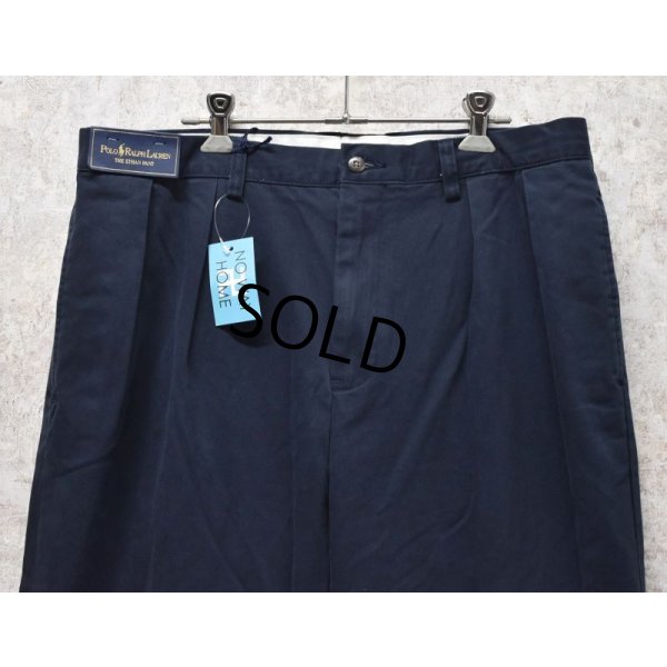 画像5: 【未使用】【Ralph Lauren】ラルフローレン【紺】【ETHAN PANT】【イーサンパンツ】【2タック】【テーパードパンツ】【35x32】