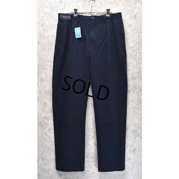 画像3: 【未使用】【Ralph Lauren】ラルフローレン【紺】【ETHAN PANT】【イーサンパンツ】【2タック】【テーパードパンツ】【35x32】
