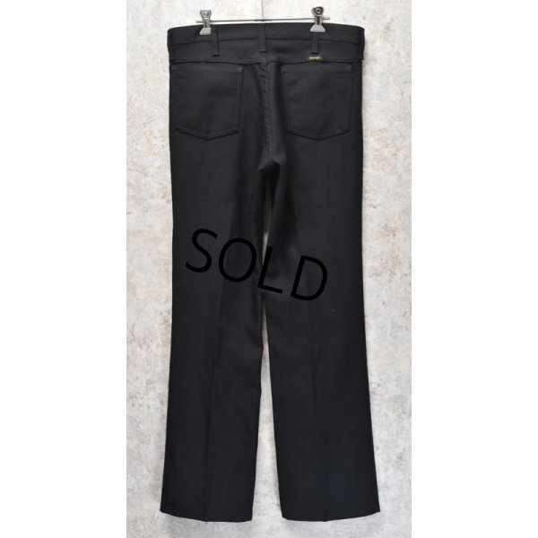 画像4: 【ビンテージ】【Wrangler】【ラングラー】【黒】【ランチャードレスパンツ】【スラックス】ブーツカット【フレアパンツ】【33x32】