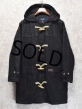 90's【ビンテージ】【DENIM & CO.】【デニム&コー】【黒】【トグル付きデニムコート】【デニムダッフルコート】【ライナー付き】【1X】 