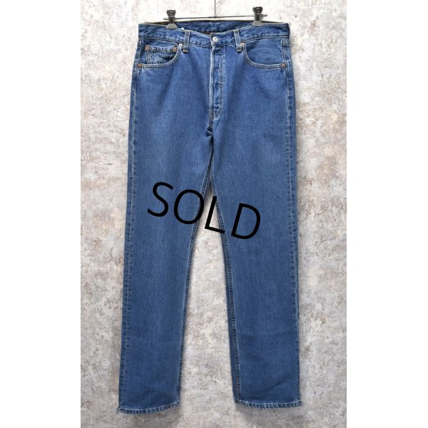 画像1: 90's~【USA製】【ビンテージ】【LEVI'S】【リーバイス５０１】501【デニムパンツ】【34ｘ34】 
