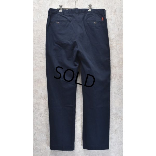 画像4: 【未使用】【Ralph Lauren】ラルフローレン【紺】【ETHAN PANT】【イーサンパンツ】【2タック】【テーパードパンツ】【35x32】