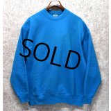 90's【USA製】ビンテージ【FRUIT OF THE LOOM】【フルーツオブザルーム】【ターコイズブルー】無地【スウェット】【サイズXＬ】 