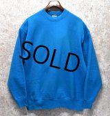 90's【USA製】ビンテージ【FRUIT OF THE LOOM】【フルーツオブザルーム】【ターコイズブルー】無地【スウェット】【サイズXＬ】 