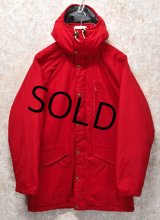 80's【USA製】【ビンテージ】【ＬＬビーン】【L.L.bean】【赤】【マウンテンパーカー】【中綿入りジャケット】【サイズＬ】 
