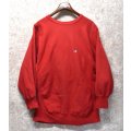 80’s【USA製】ビンテージ【Champion】【チャンピオン】【リバースウィーブ】【赤】【ロゴスウェット】【サイズXXL】 