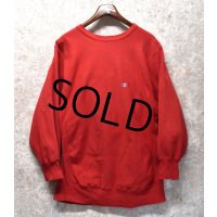 80’s【USA製】ビンテージ【Champion】【チャンピオン】【リバースウィーブ】【赤】【ロゴスウェット】【サイズXXL】 