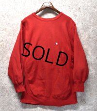 80’s【USA製】ビンテージ【Champion】【チャンピオン】【リバースウィーブ】【赤】【ロゴスウェット】【サイズXXL】 