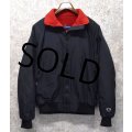 90's〜【USA製】【ビンテージ】【HOLLOWAY】【ホロウェイ】【黒ｘ赤フリース】【ナイロンジャケット】【サイズL】 