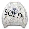 50's【ビンテージ】【CAMP CLEAR】【２トーン】【染み込みプリント】【前Vスウェット】 