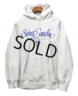 80's【USA製】【ビンテージ】【チャンピオン】【Champion】【トリコタグ】【リバースウィーブパーカー】グレー【Saint Anselm】【サイズL】 