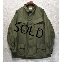 デッドストック 60's【ビンテージ】【米軍実物】U.S.ARMY【リップストップ】【ジャングルファティーグシャツ】【ファティーグジャケット】【L-Long】 