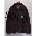 【ラルフローレン】【POLO RALPH LAUREN】【こげ茶】【ブルゾン】【スエード】【スポーツジャケット】【サイズXXL】 