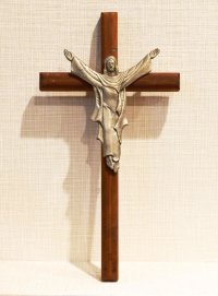 【アンティーク】【ビンテージ】木製【キリスト】【十字架】【飾り】 