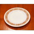 ビンテージ【オールドパイレックス】【pyrex】【カッパーフィリグリー】【サラダプレート】【17.5cm】【皿】