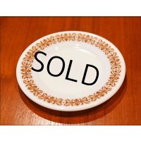 ビンテージ【オールドパイレックス】【pyrex】【カッパーフィリグリー】【サラダプレート】【17.5cm】【皿】