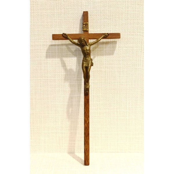 画像2: 【アンティーク】【ビンテージ】小型木製【キリスト】【十字架】【飾り】 