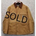 ビンテージ【carhartt】【カーハート】【ブラウン】トラディショナルコート【キルティング裏地付き】【ダック地】【ワークジャケット】【サイズＬ】 