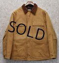 ビンテージ【carhartt】【カーハート】【ブラウン】トラディショナルコート【キルティング裏地付き】【ダック地】【ワークジャケット】【サイズＬ】 