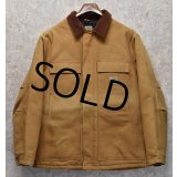 ビンテージ【carhartt】【カーハート】【ブラウン】トラディショナルコート【キルティング裏地付き】【ダック地】【ワークジャケット】【サイズＬ】 