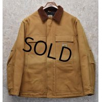 ビンテージ【carhartt】【カーハート】【ブラウン】トラディショナルコート【キルティング裏地付き】【ダック地】【ワークジャケット】【サイズＬ】 