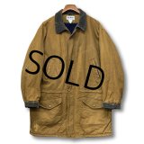 90's 【ビンテージ】USA製 L.L.Bean【ＬＬビーン】【ブラウン×紺】ボア裏地付き【ジップアップジャケット】 