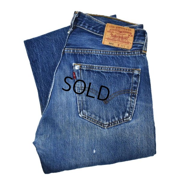 画像1: 【90's】【ビンテージ】【USA製】【LEVI'S】【リーバイス５０１】501【デニムパンツ】【32x32】 