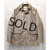 80's~【USA製】ビンテージ【ウールリッチ】WOOLRICH【ウール裏地付きジャケット】マウンテンパーカー【ベージュ】【サイズL】 
