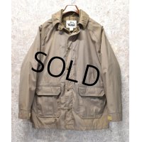 80's~【USA製】ビンテージ【ウールリッチ】WOOLRICH【ウール裏地付きジャケット】マウンテンパーカー【ベージュ】【サイズL】 