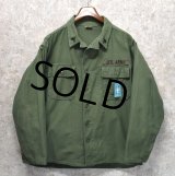 【60's】【米軍実物】【ビンテージ】【OG107】平ボタン【ユーティリティシャツ】【サイズＬ】 