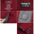 画像2: 程度良好!!【ＬＬビーン】【L.L.bean】【ボルドー×グレー】【フリース】【スナップＴ】サイズＬ<br> (2)