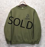 【USA製】【ビンテージ】【USMC】【ODカラー】オリーブグリーン【スウェット】【サイズＬ】 