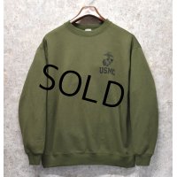 【USA製】【ビンテージ】【USMC】【ODカラー】オリーブグリーン【スウェット】【サイズＬ】 