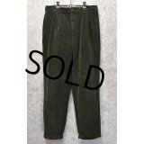 【ブルックスブラザーズ】brooksbrothers【緑】【２タックコーデュロイスラックス】コーデュロイパンツ【34X32】 