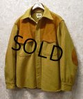 【70's~】【ビンテージ】【ウールリッチ】【Woolrich】【茶色×マスタードイエロー】【ウールｘスエード】【シャツジャケット】【サイズ ＸＬ】  